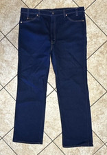Vtg Levis Red Tab 517 Blue Jeans Dark Wash Cotton/Poly Made in USA Men's 42 x 32