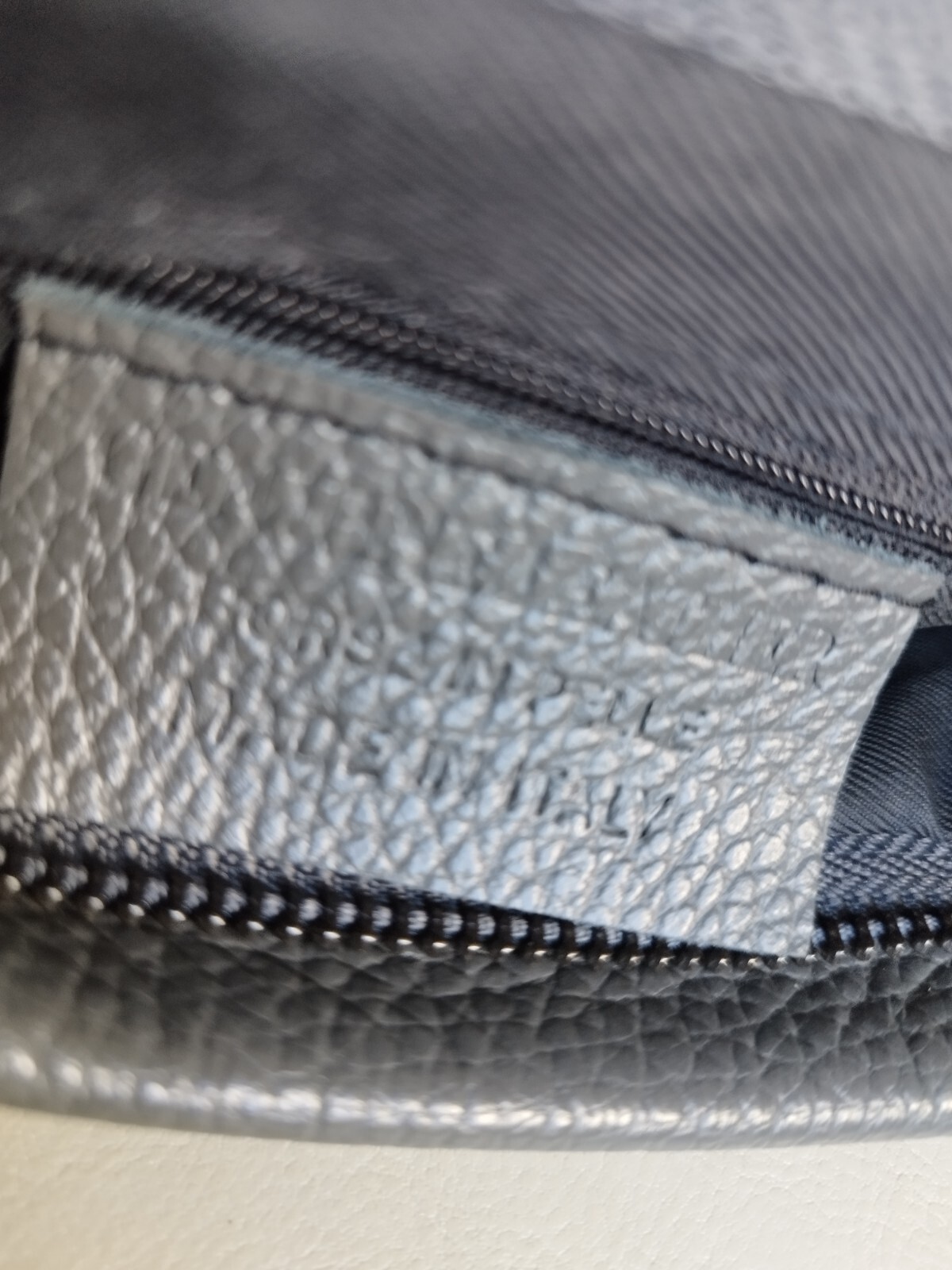 BORSE IN PELLE Italian designer grey Genuine LEATHER women's shoulder Bag image 6