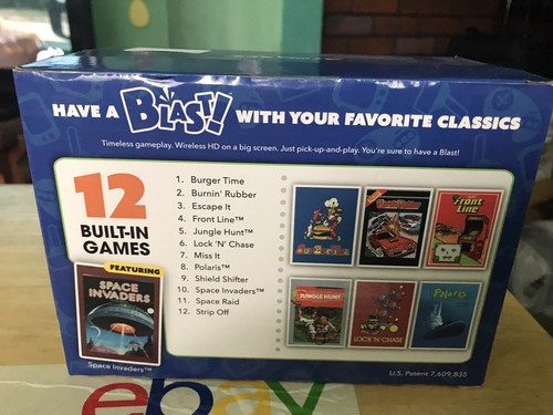 Space Invaders Burger Time Legends Flashback Blast 12 Games HDMI Controller NEW! - Picture 2 of 3