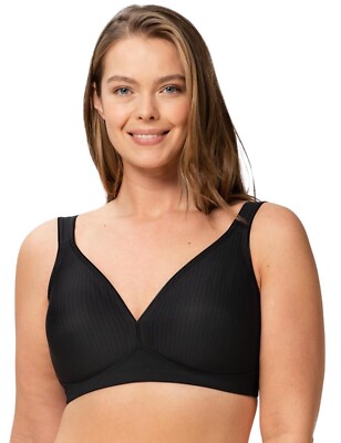 Triumph Modern Soft + Cotton N Black Non Wired Bra UK 36C