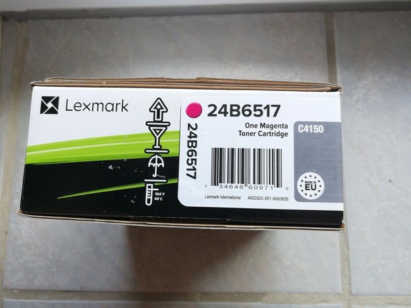 Original Lexmark 24B6517 Toner Magenta FüR C4150 Neu B-image