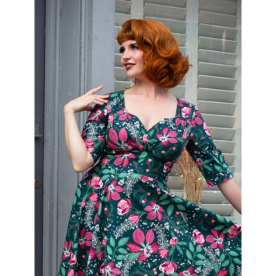 collectif christmas dress COLLECTIF Vintage dress with POCKETS - UK10 - BNWOT **Great for CHRISTMAS**