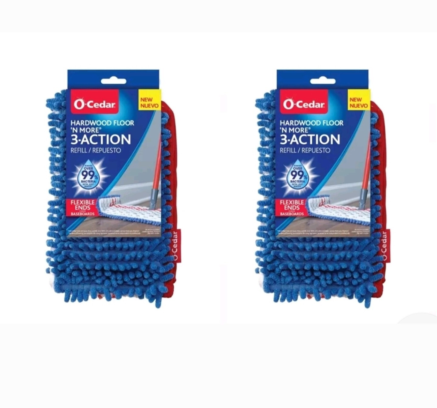 SALE!! 2 PACK O-Cedar Hardwood Floor 'N More 3-Action Microf