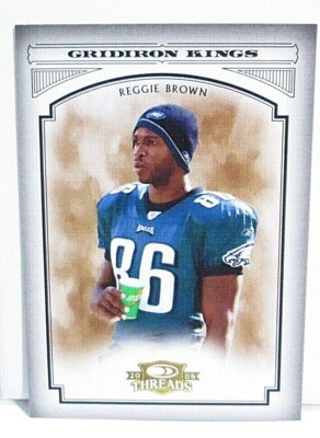 2006 Donruss Threads Gridiron Kings Reggie Brown - Eagles #PGK-40