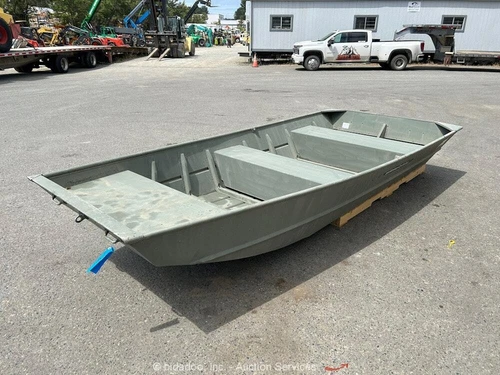 2010 Smoker craft 1448 Jon 14' Aluminum Flat-Bottom 3 Person Boat bidadoo