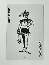 N) One Single Swap Playing Card Artistic Art Joker Jester Red Geometric 