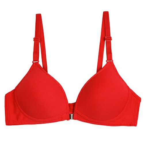 Womens Front Fastening Push Up Bra Non-Wired Underwear Bralette Seamless Bras - Picture 12 of 17