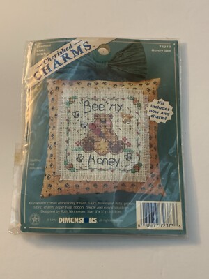 Dimenions Cherished Charms Counter Cross Stitch Honey Bee 72373 NIP