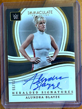2023 Panini Immaculate WWE Heralded Signatures Auto Alundra Blayze /99