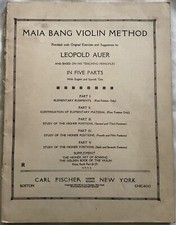 Maia Bang Violin Method Part II: Continuation of Elementary Materia... 1920, PB 