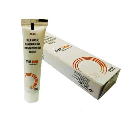Ortis Star Smile Mouth Ulcer Gel Choline Salicylate, Benzalkonium Chloride,