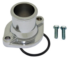 351c Cleveland Ford Chrome Water Neck Thermostat Housing O Ring Style Straight