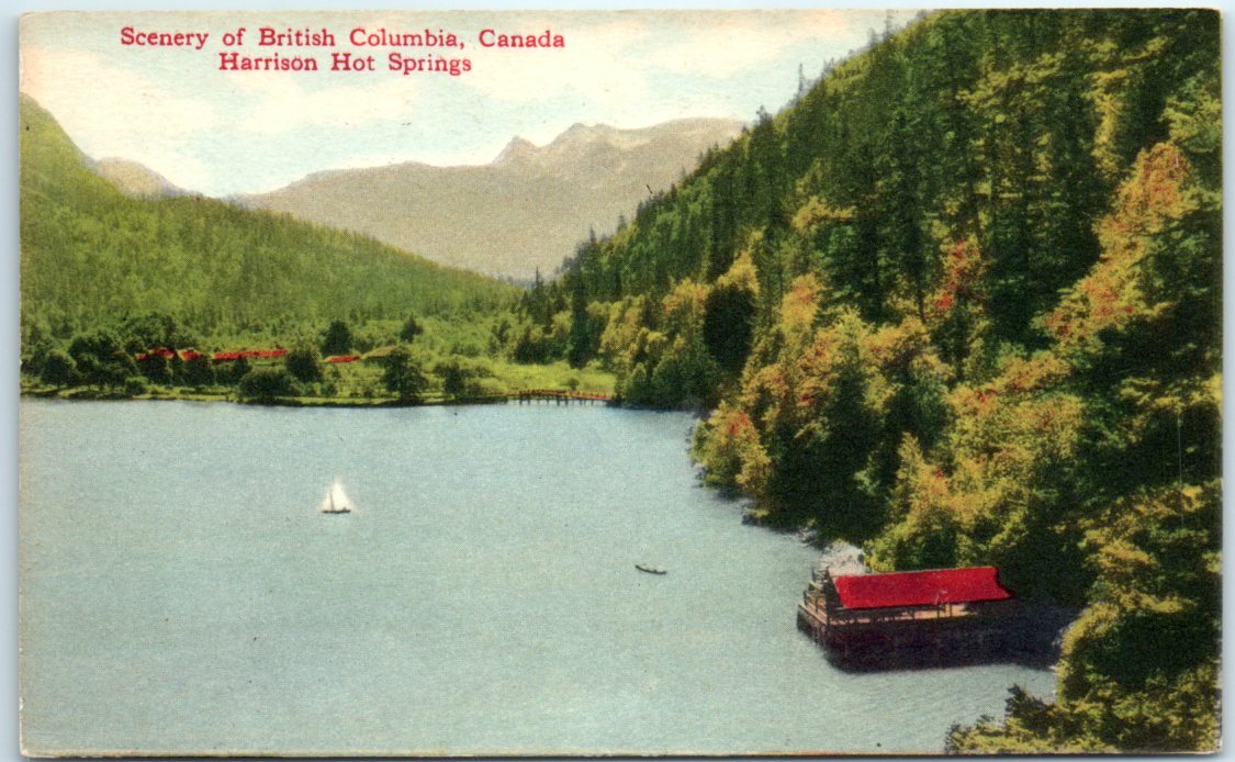 Postcard - Harrison Hot Springs - Scenery of British Columbia, Canada