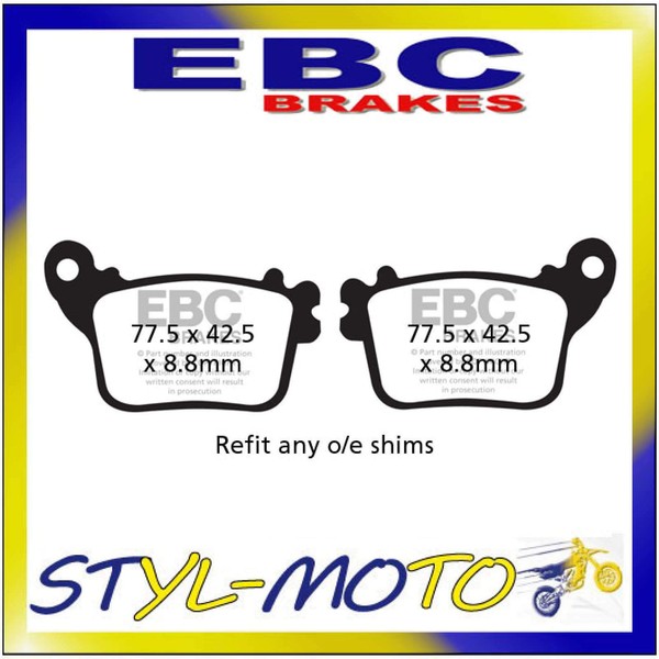 FA436HH BeläGe Sinter Hinten EBC Kawasaki Zx 10 R Zx1000 ABS 2016-image