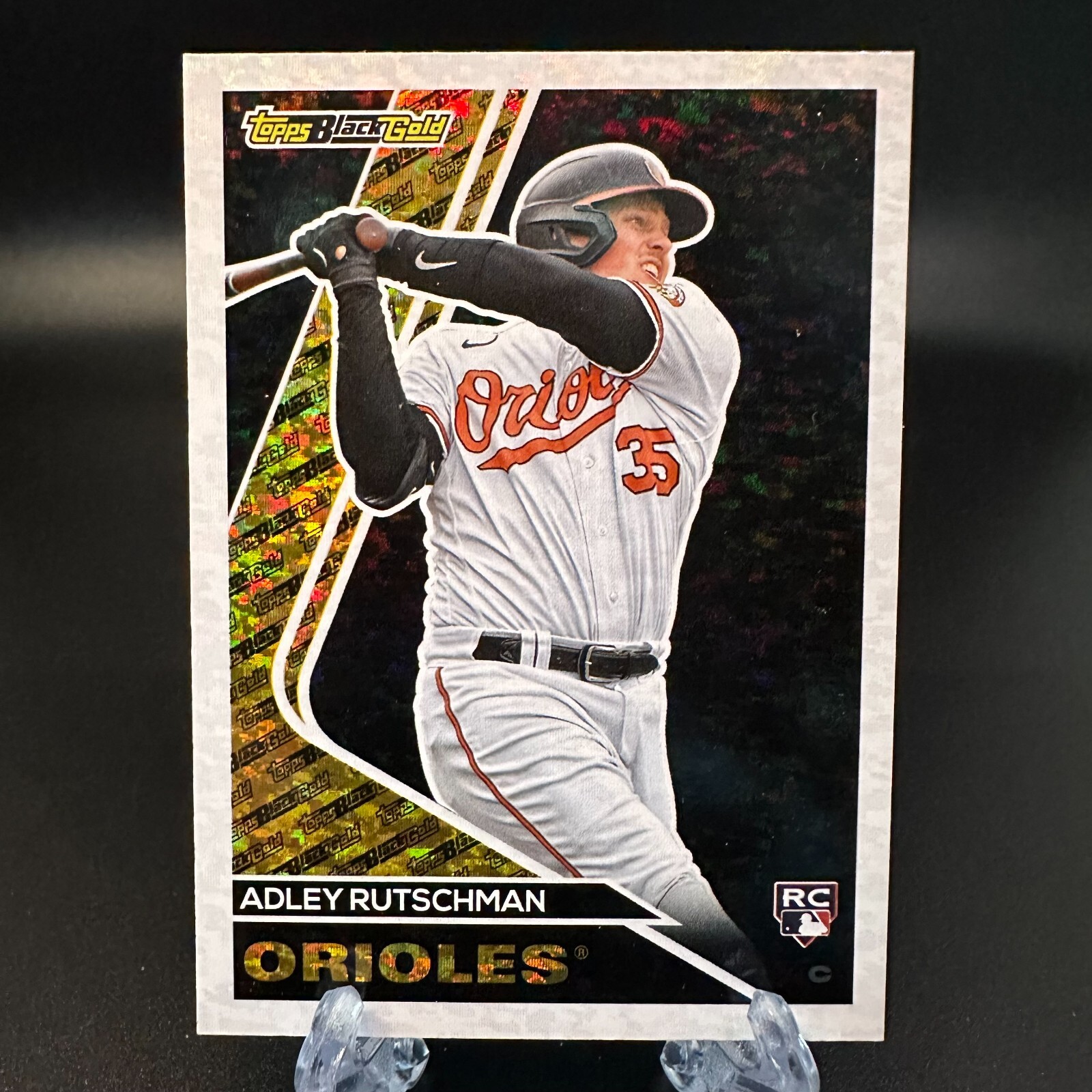 2023 Topps Update Adley Rutschman Rookie Black Gold #BG-1 Baltimore Orioles