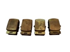Solid Brass Slide Belt Buckle Lot Military USA Vtg 4 RAU