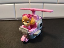 Spin Master Paw Patrol Rescue Racer Skye in helicopter vehicle 4" inch toy