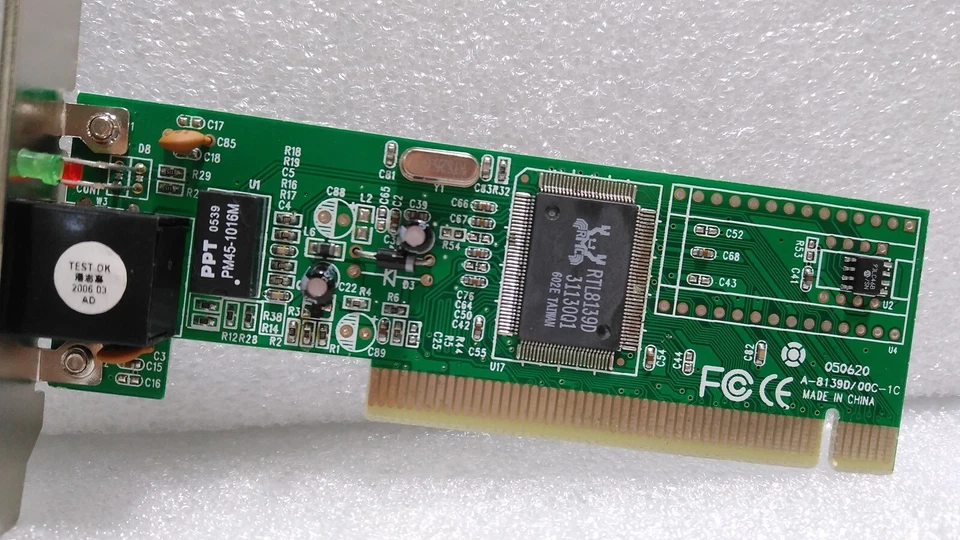 [Used] Realtek / A-8139D / NETWORK CARD, 050620, 00C-1C - Image 2 of 4