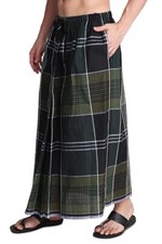 Elastic Premium Cotton Lungis Dhoti Pack Of 1 Green