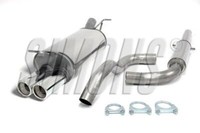 TA Technix Edelstahl Sportauspuff-Anlage 2X80Mm FüR Audi A3 8L VW Golf IV 1J