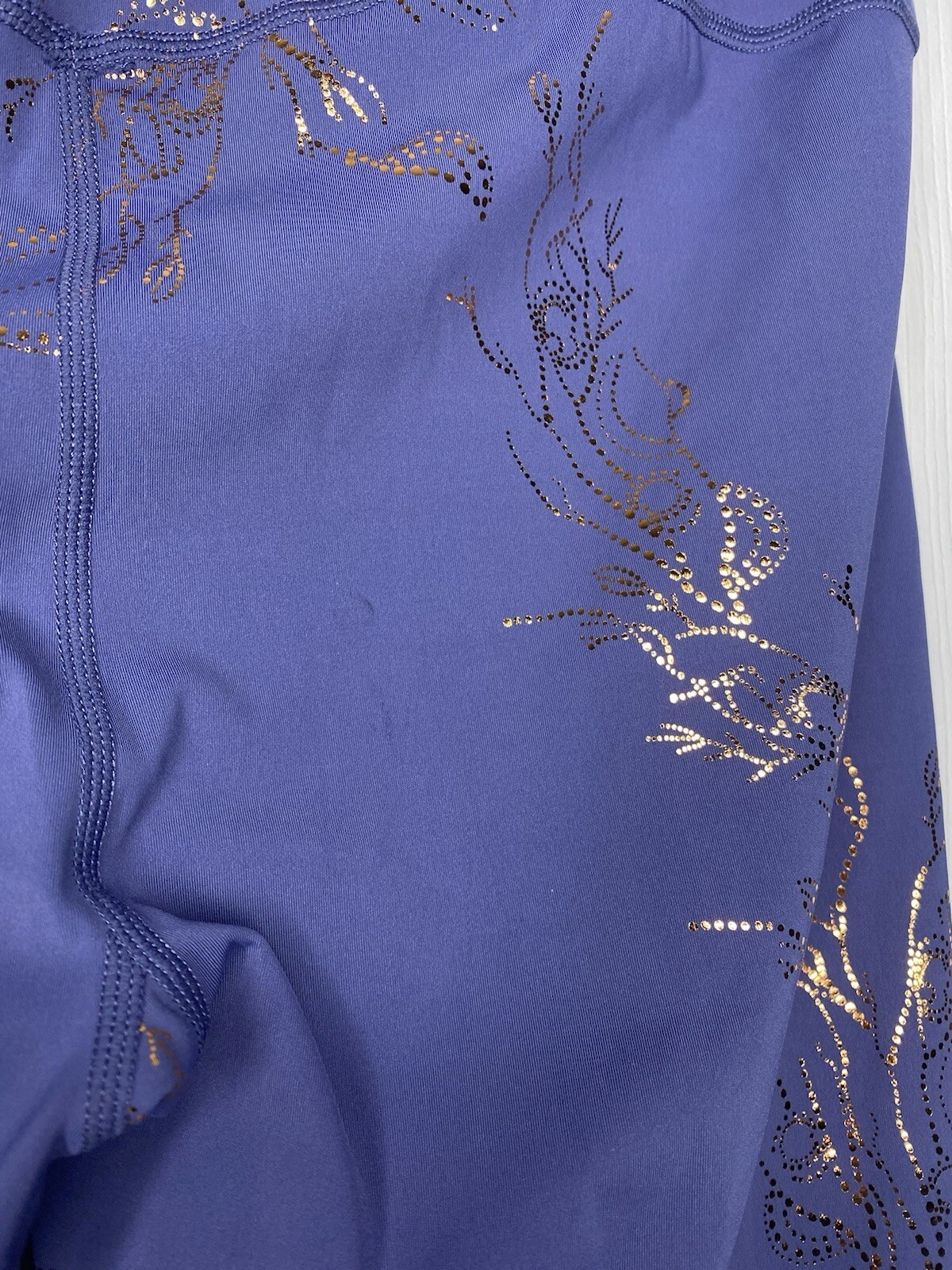 sweaty-betty 7/8 length goddess bronze foil leggings