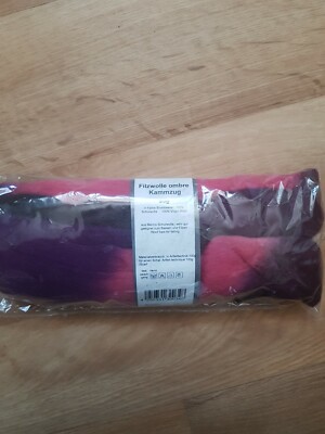 Filz Märchen Wolle ombre Kammzug 50g Schoppel 100% Schurwolle lila rosa pink
