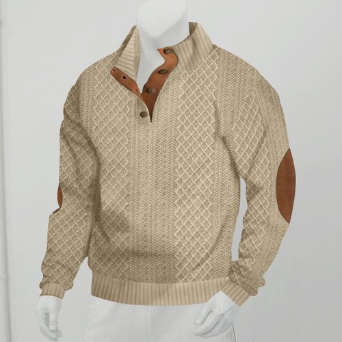 Herren Sweatshirt Freizeit Polyester Pullover Stehkragen 3D Druck Preppy Tops - Bild 27 von 29