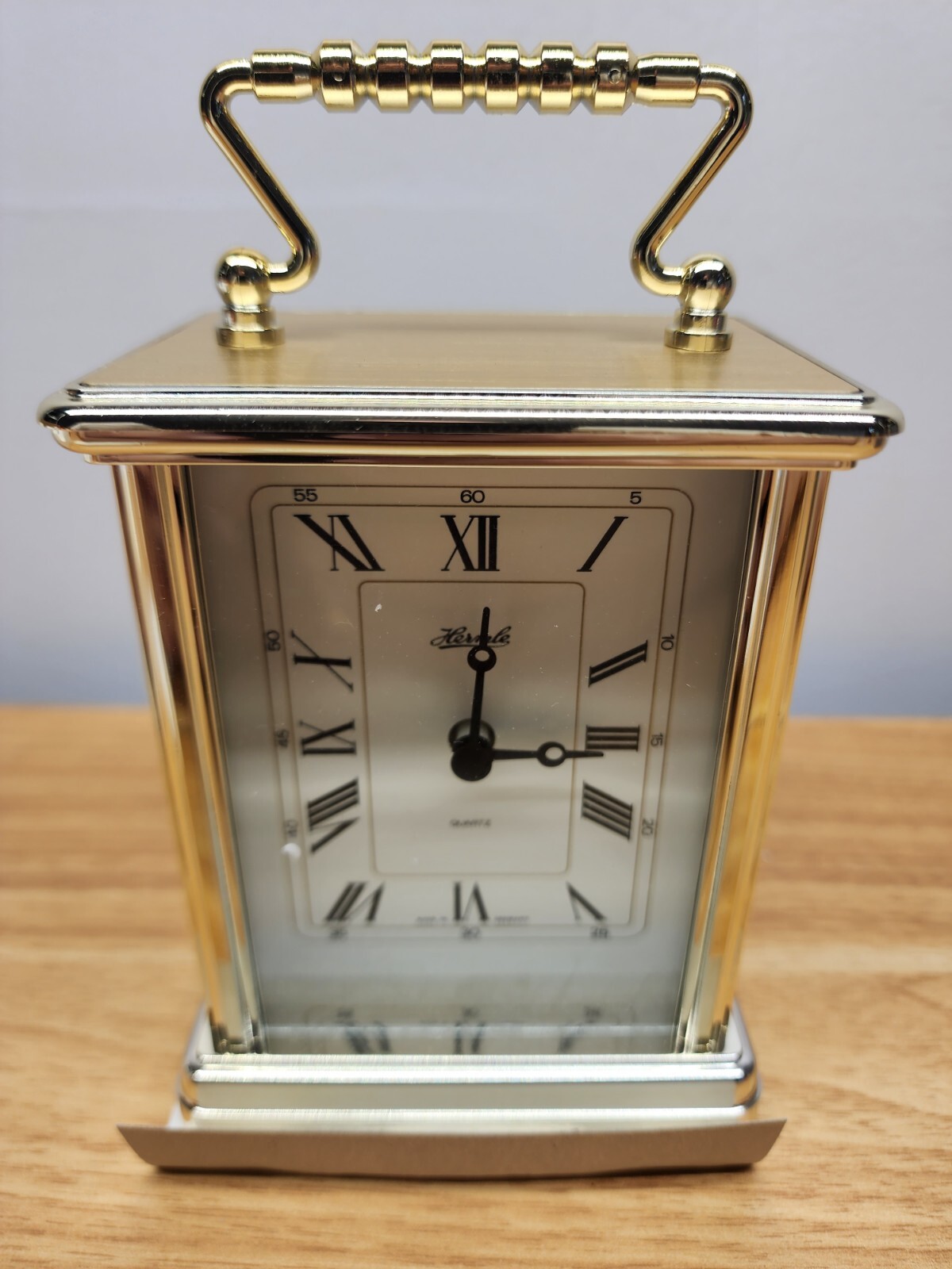 New Hermle Black Forest Clock Battery Operated H-44605 5 1/2" Tall