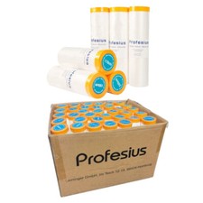 10x Goldband Abdeckfolie Abdeckband mit Klebeband Folie - 55 110 150 180 240 cm