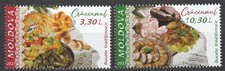 Moldova 2023 Christmas, Traditional food 2 MNH stamps