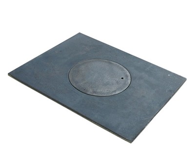 GUSSPLATTE ZUM OFEN 1-LOCH NOTEN KÜCHE GUSSEISEN GRAUGUSS 46x36 CAST IRON