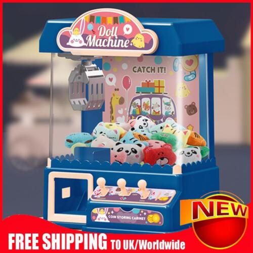 Machine à griffes de poupée machine à griffes arcade jeu jouet grue machines jouet (bleu) - Photo 1/10