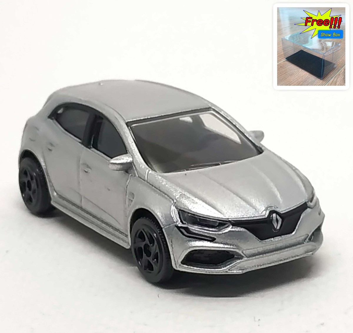 ミニカー Renault Mégane Majorette Renault Megane Coupe N4 Gray (dent logo) 1:64 3