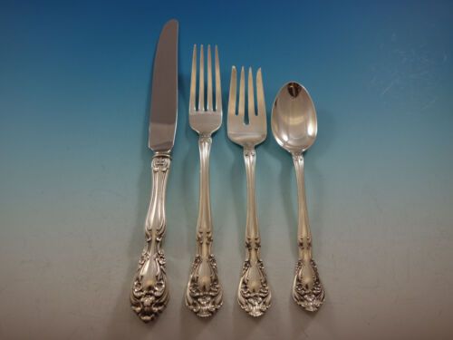 Chateau Rose by Alvin Sterling Silver Flatware Set For 8 Service 48 Pieces - Picture 4 of 8