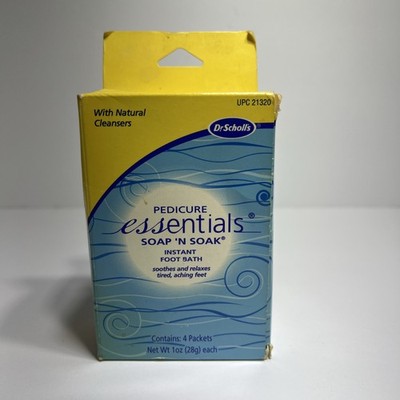 Dr. Scholls pedicure essentials sea salts & minerals foot bath 4 Pack NEW RARE