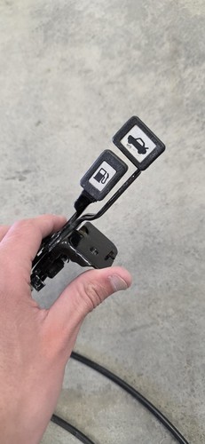 Toyota Supra Mk3 89-92 Hatch & Gas Door Release Cable W/ Handles & Latches - Picture 9 of 17