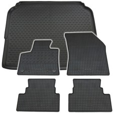 Gummi Kofferraumwanne Fußmatten für Opel Grandland X 2017- Set Passform Matten W