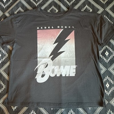 DAVID BOWIE Rebel Rebel Licensed T-Shirt 2023. (Ladies) MEDIUM Preowned NV