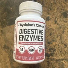 🔥 Physicians Choice Digestive Enzymes  60 Caps 5/2027