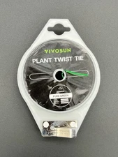 VIVOSUN Plant Twist Tie with Cutter 328ft Garden Wire Roll Green PE Coated