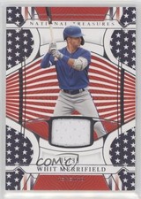 2022 National Treasures Red White & Blue Materials 5/99 Whit Merrifield 0nr3