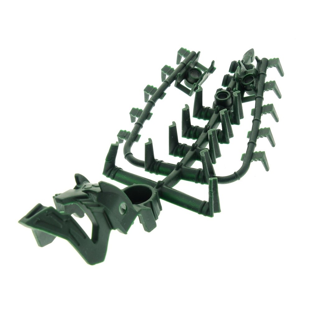 1x Lego Bionicle Figurine Head Mask Green Piraka Zaktan Flexible Skeleton 8903