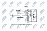 Nty Gelenksatz, Antriebswelle NPZ-CH-013 FüR Chrysler