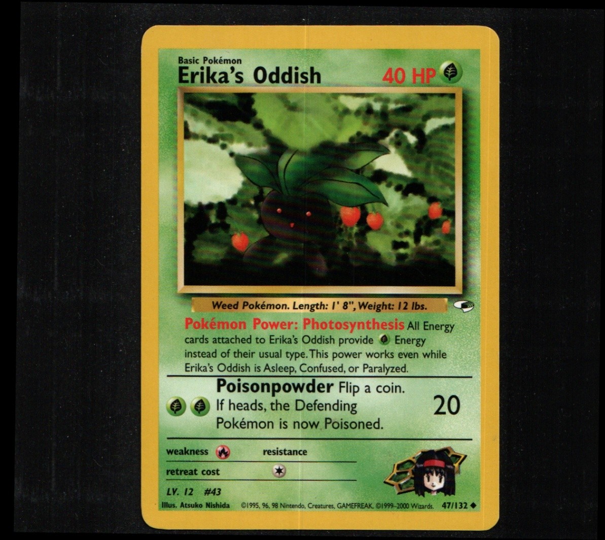 Erika's Oddish (47) 047/132 Gym Heroes Unlimited Uncommon G1
