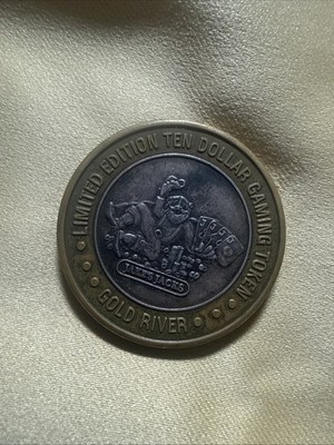 Gold River $10 Gaming Casino Token .999 SILVER Strike  Jakes Jacks