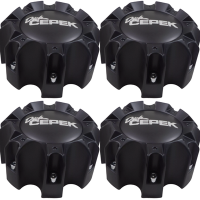 x4 Dick Cepek Wheels Flat Black Wheel Center Hub Cap CAP-WX05
