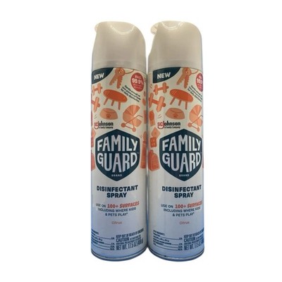 SC Johnson Family Guard Citrus Disinfectant Spray 17.5 Oz 2-Pack (D)