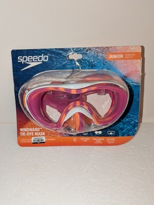 Speedo Windward Tie Dye Swim Mask Junior 6-14 Years Open Box