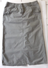 Old Navy Vintage Y2K Cargo Utility Straight Maxi Skirt Women 14 Olive Green