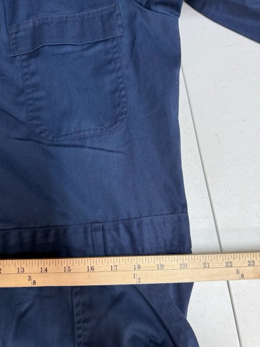 Mens Size 46R Blue Utility Coverall Blue Mechanic Farm Michael Myers - Picture 5 of 7